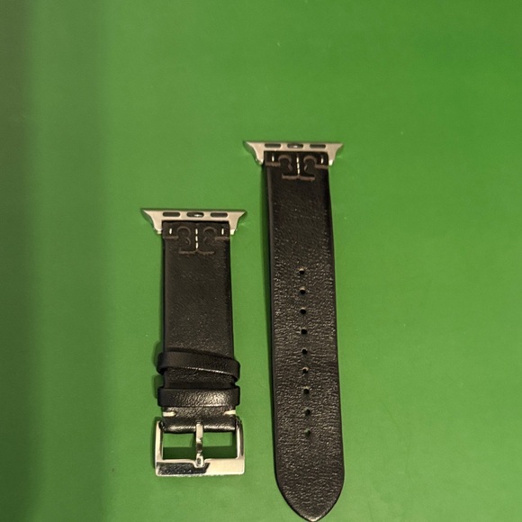 Tory Burch Accessories - Tory Burch McGraw Black Leather Band for Apple Watch 38mm/40mm